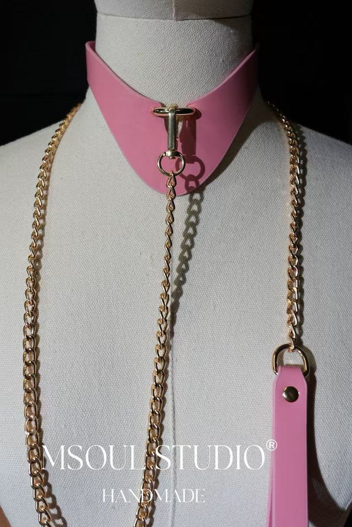 Pink Glossy Bondage Kit 5 in 1
