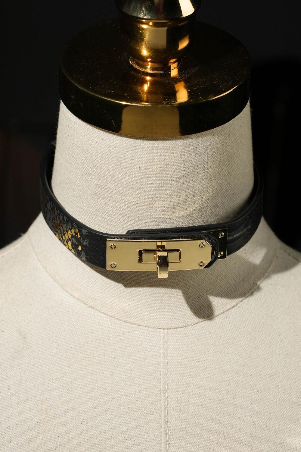 Festival Leather Choker&amp; bracelet