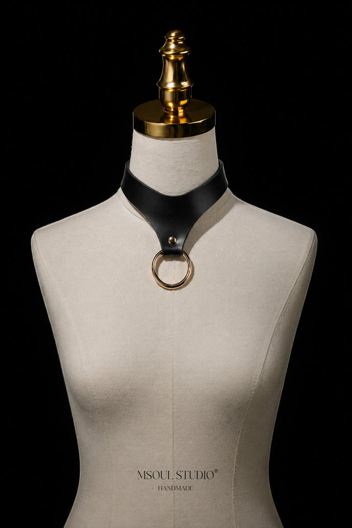 Oring Choker with Chain Leash