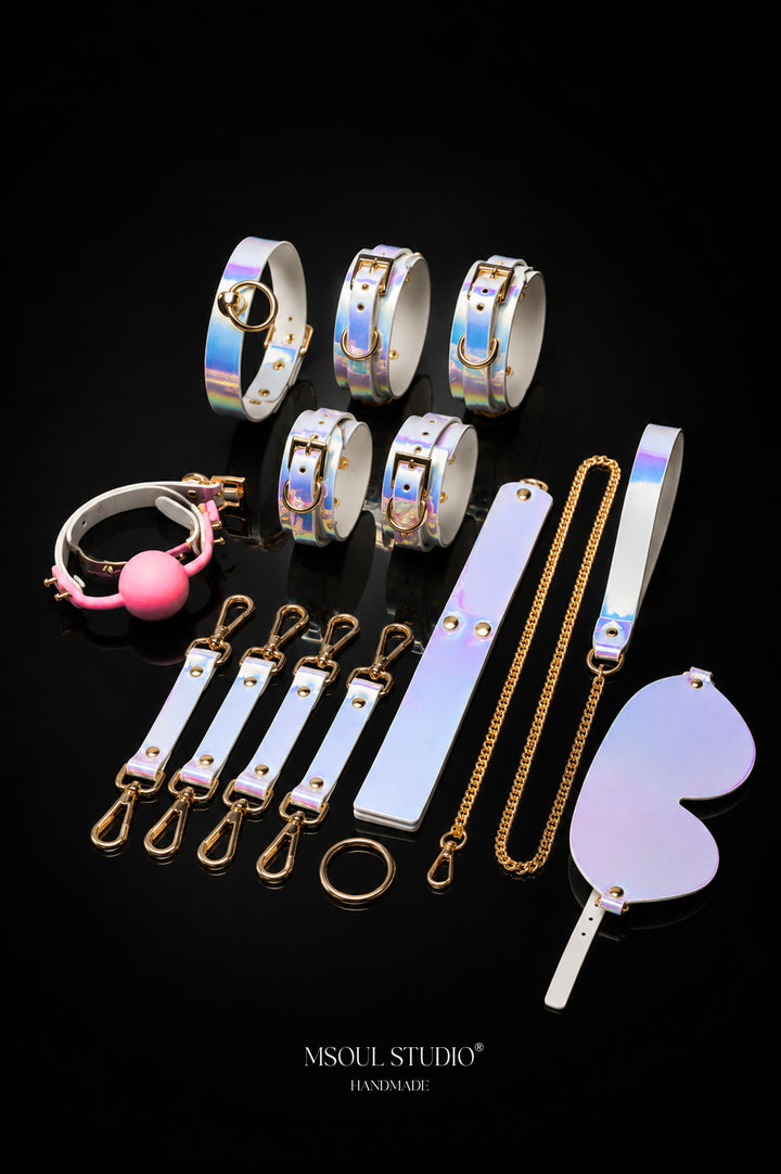 Rainbow Holographic Bondage Kit — 11 in 1 Set