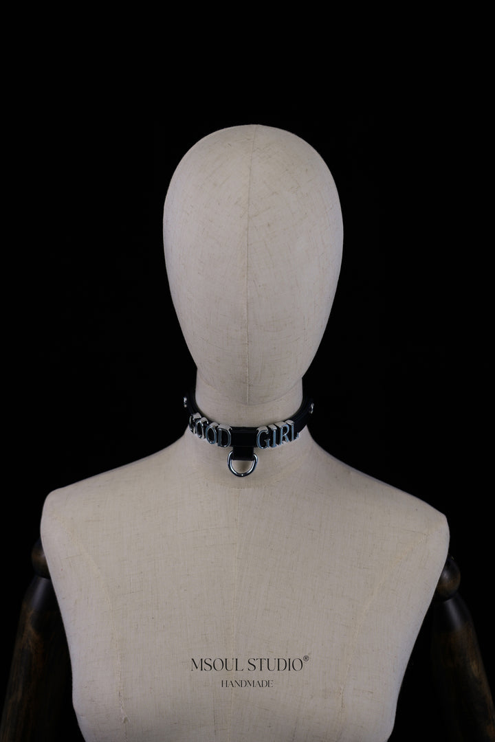 Custom Name Choker with Leash