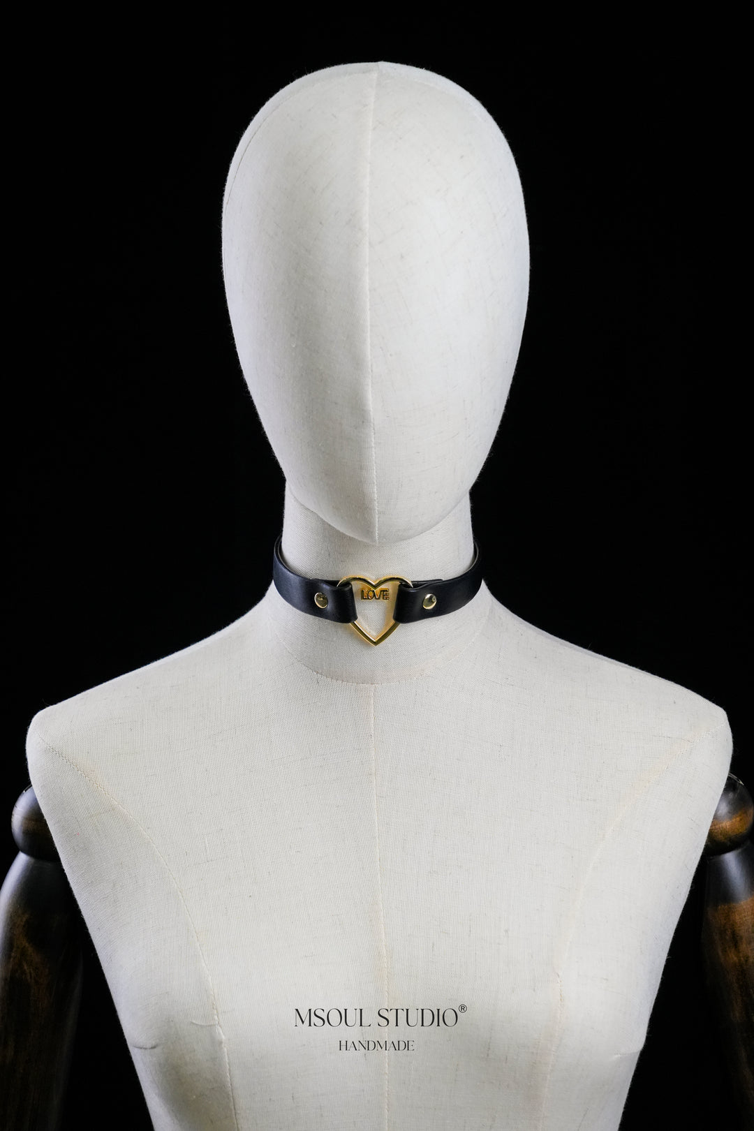 Love Heart Choker with Leash