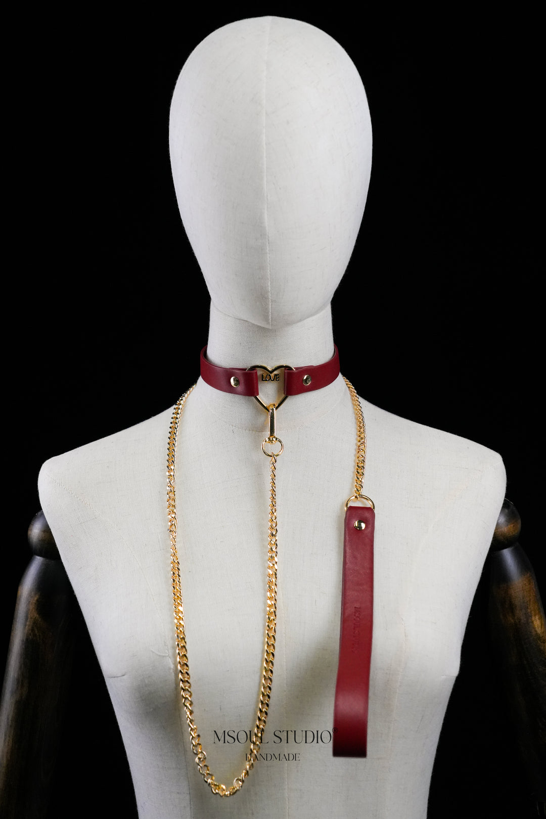 Love Heart Choker with Leash