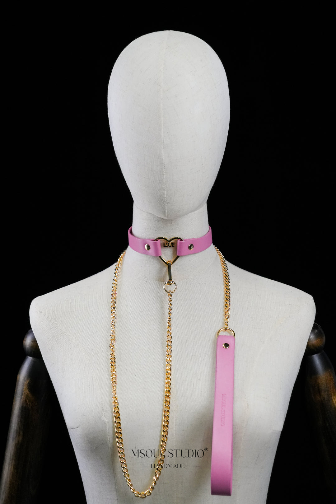 Love Heart Choker with Leash