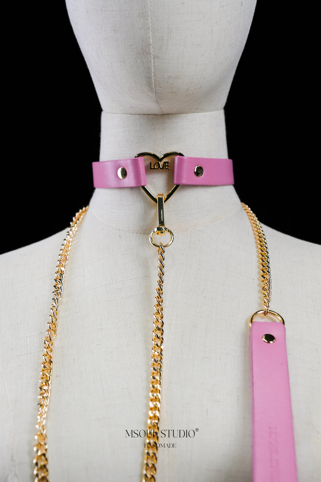 Love Heart Choker with Leash