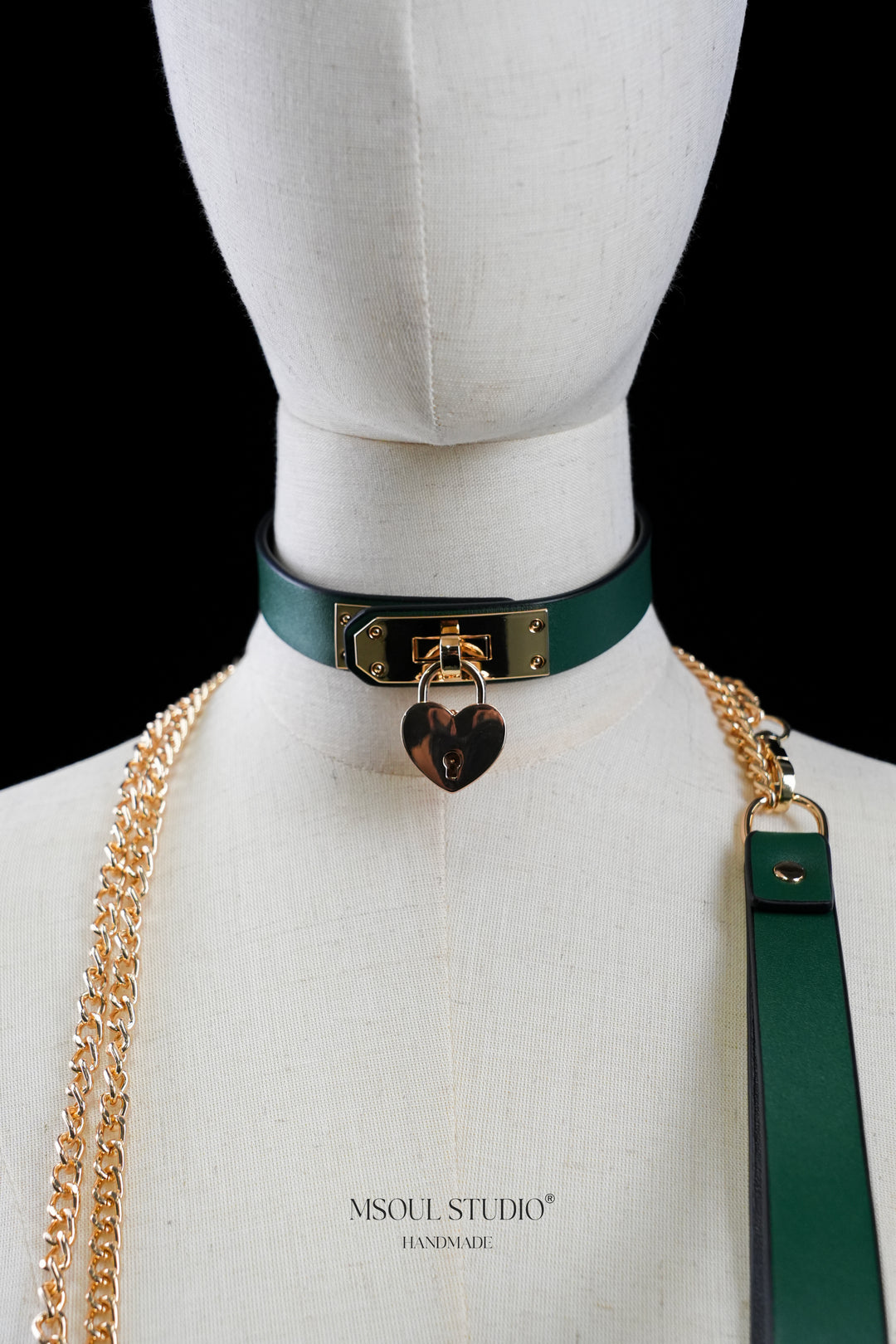 Heart Lock Choker SET