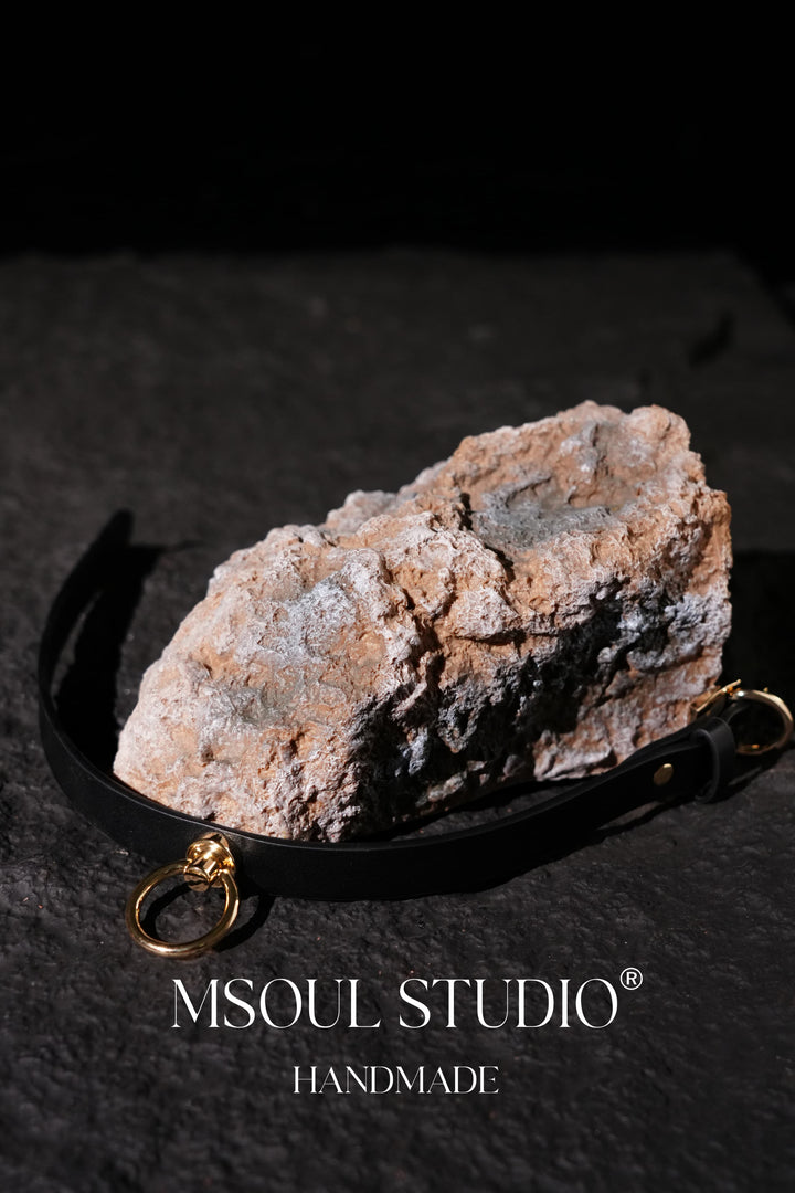 Black Choker with Gold O-Ring