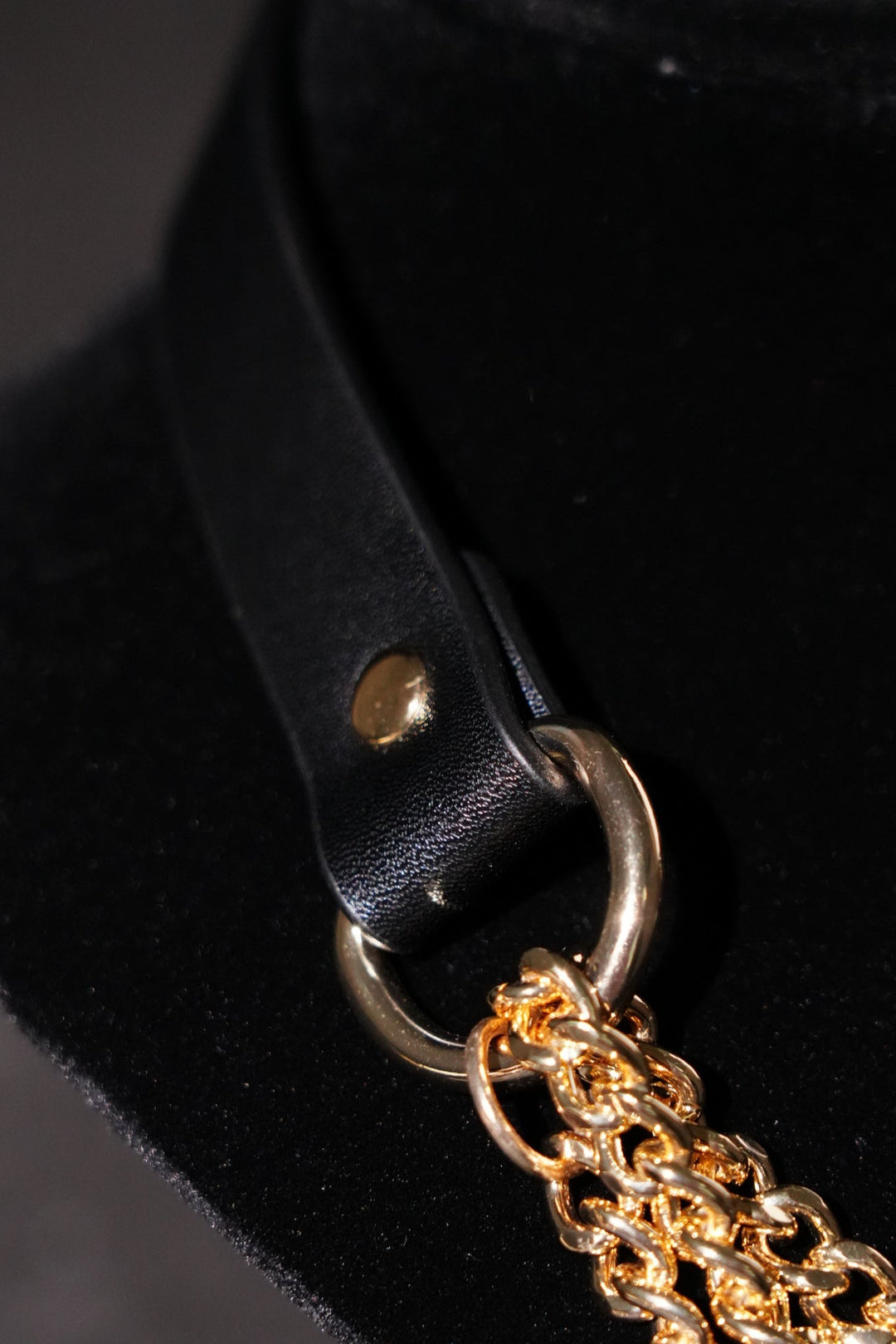 Dark Red Crocodile Paten Choker