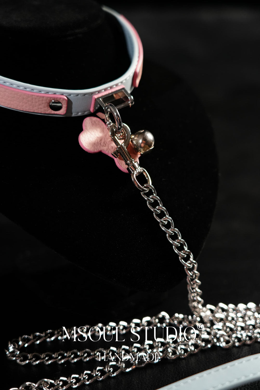 Blue Pink Label Collar
