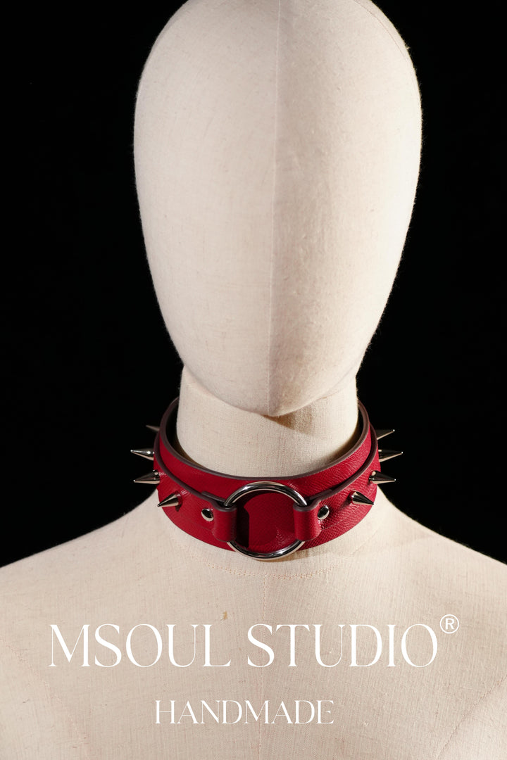 O Ring Spikes Choker