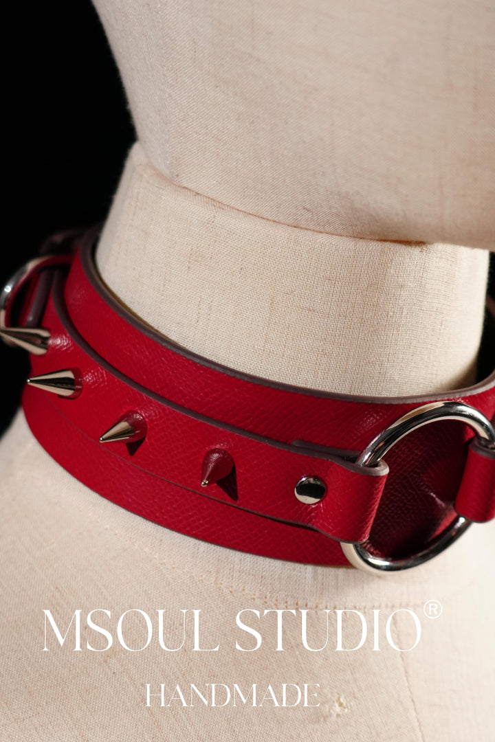 O Ring Spikes Choker