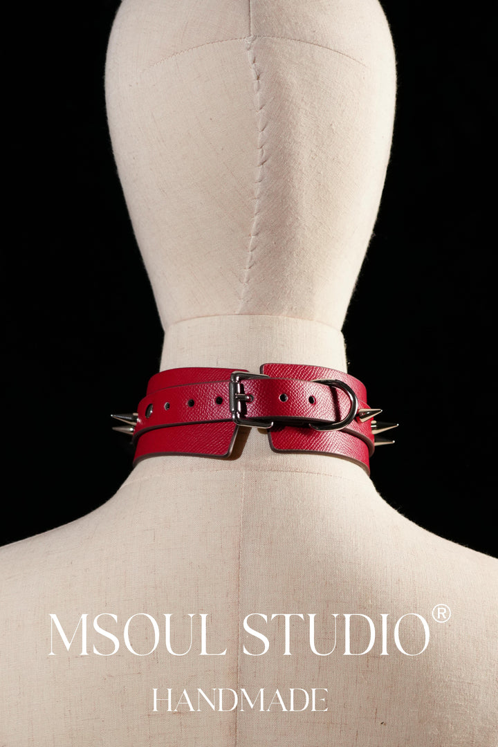 O Ring Spikes Choker