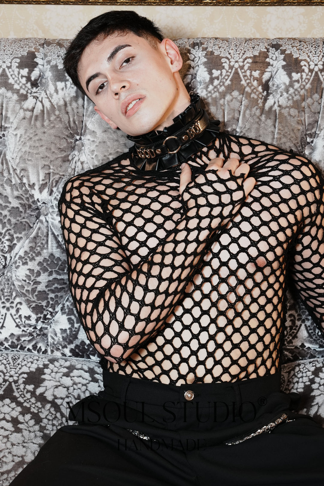 Luxe Ruffle Letter Choker