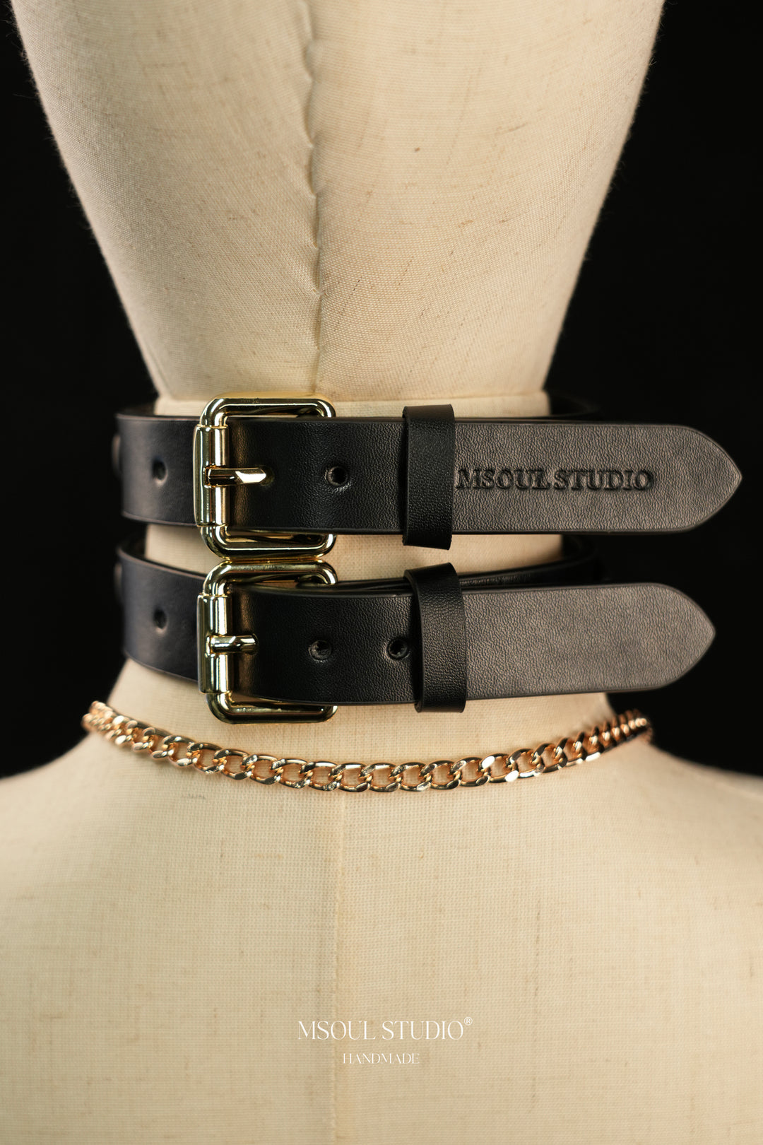 Double Leather Choker