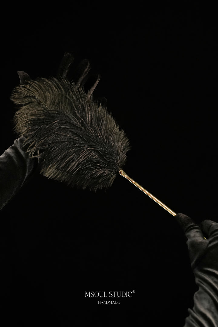 The Caress Feather Tickler — Real Ostrich Feather