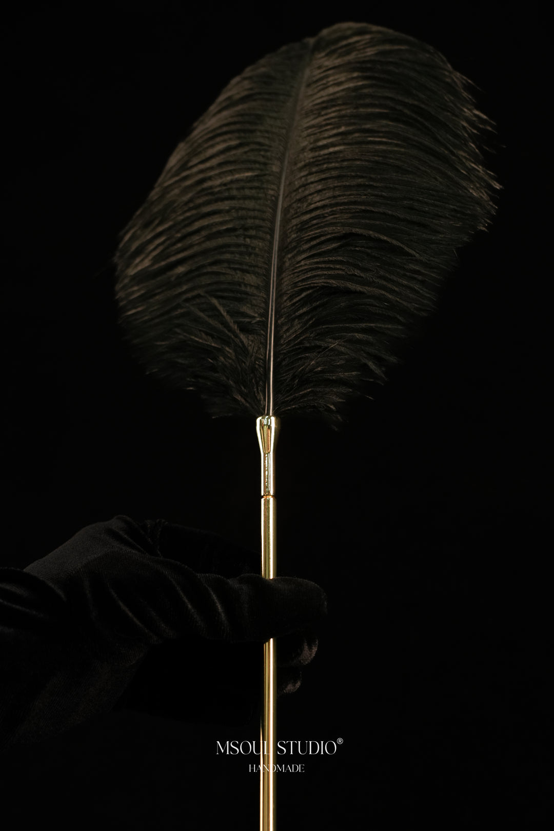 The Caress Feather Tickler — Real Ostrich Feather