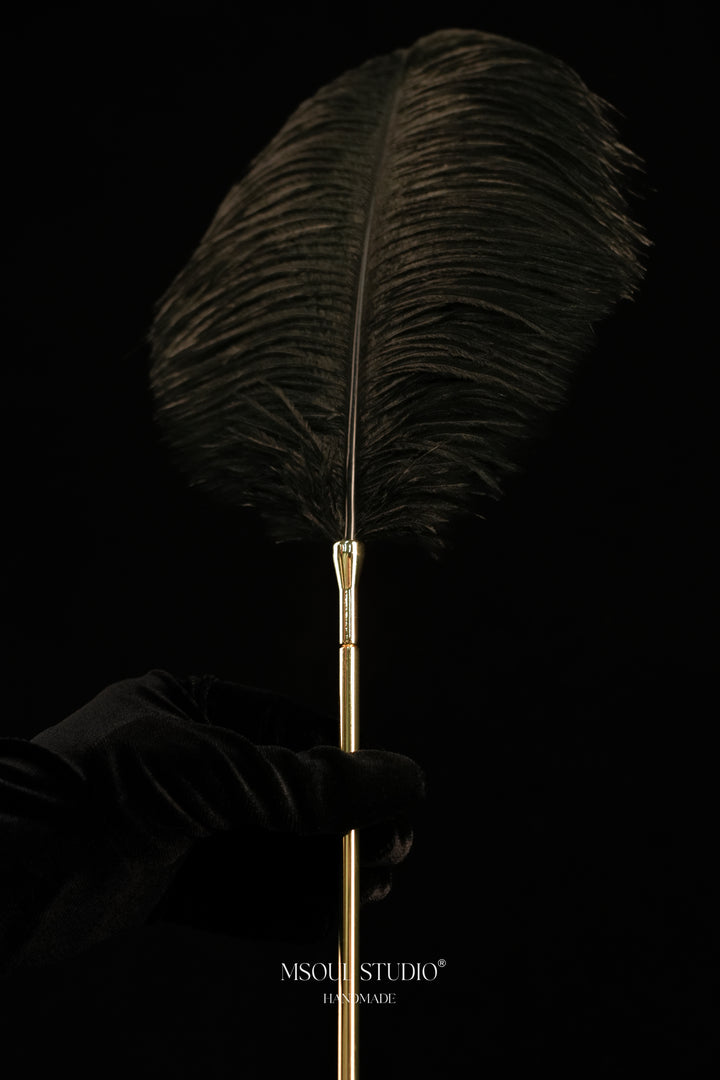 The Caress Feather Tickler — Real Ostrich Feather