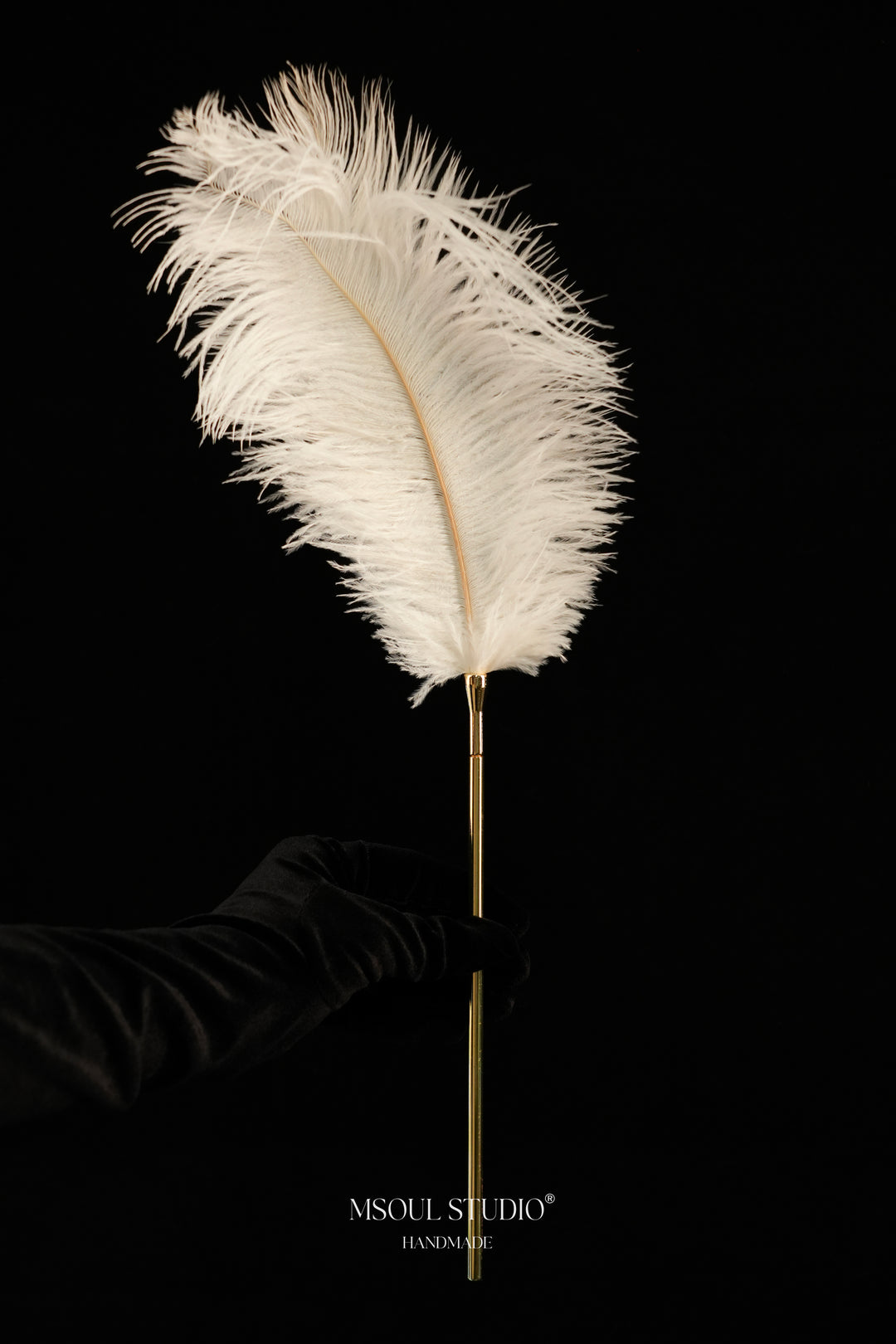 The Caress Feather Tickler — Real Ostrich Feather
