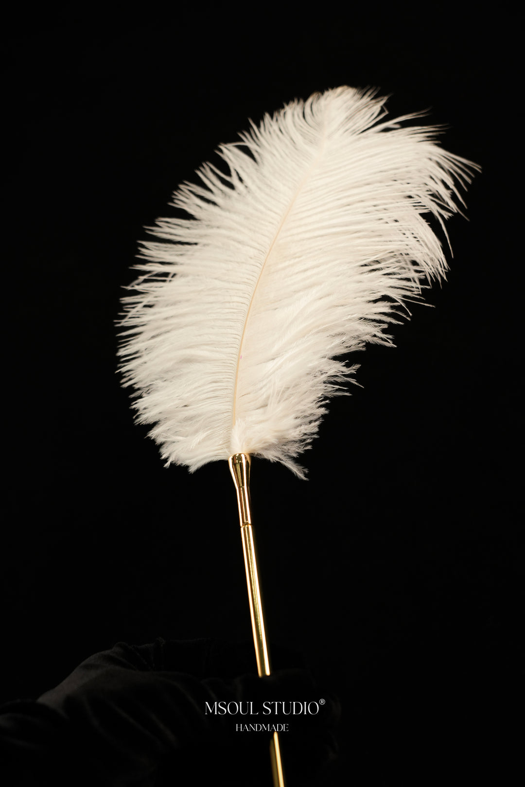 The Caress Feather Tickler — Real Ostrich Feather