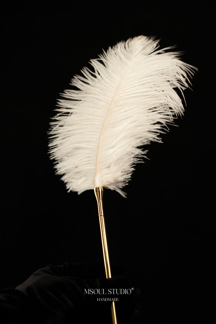 The Caress Feather Tickler — Real Ostrich Feather