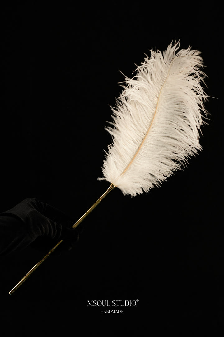 The Caress Feather Tickler — Real Ostrich Feather