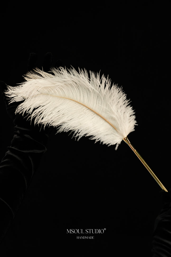 The Caress Feather Tickler — Real Ostrich Feather
