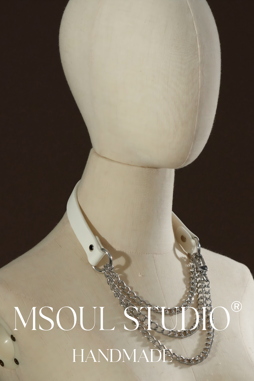 Dark Red Crocodile Paten Choker