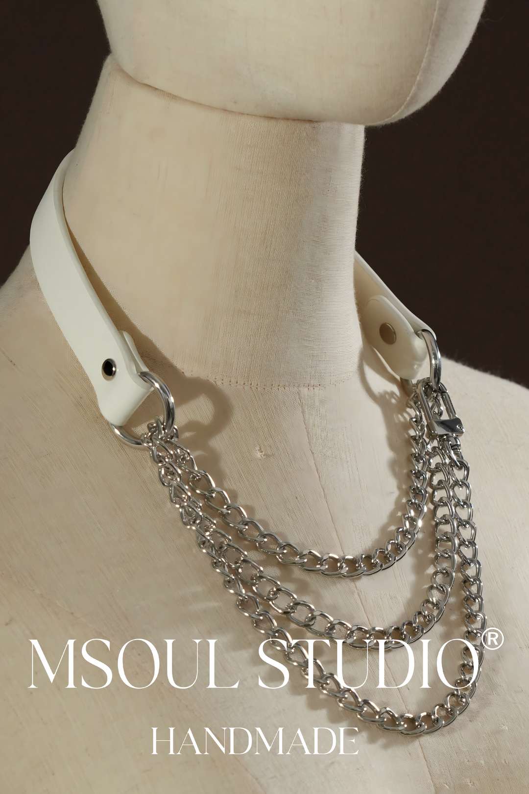 Dark Red Crocodile Paten Choker