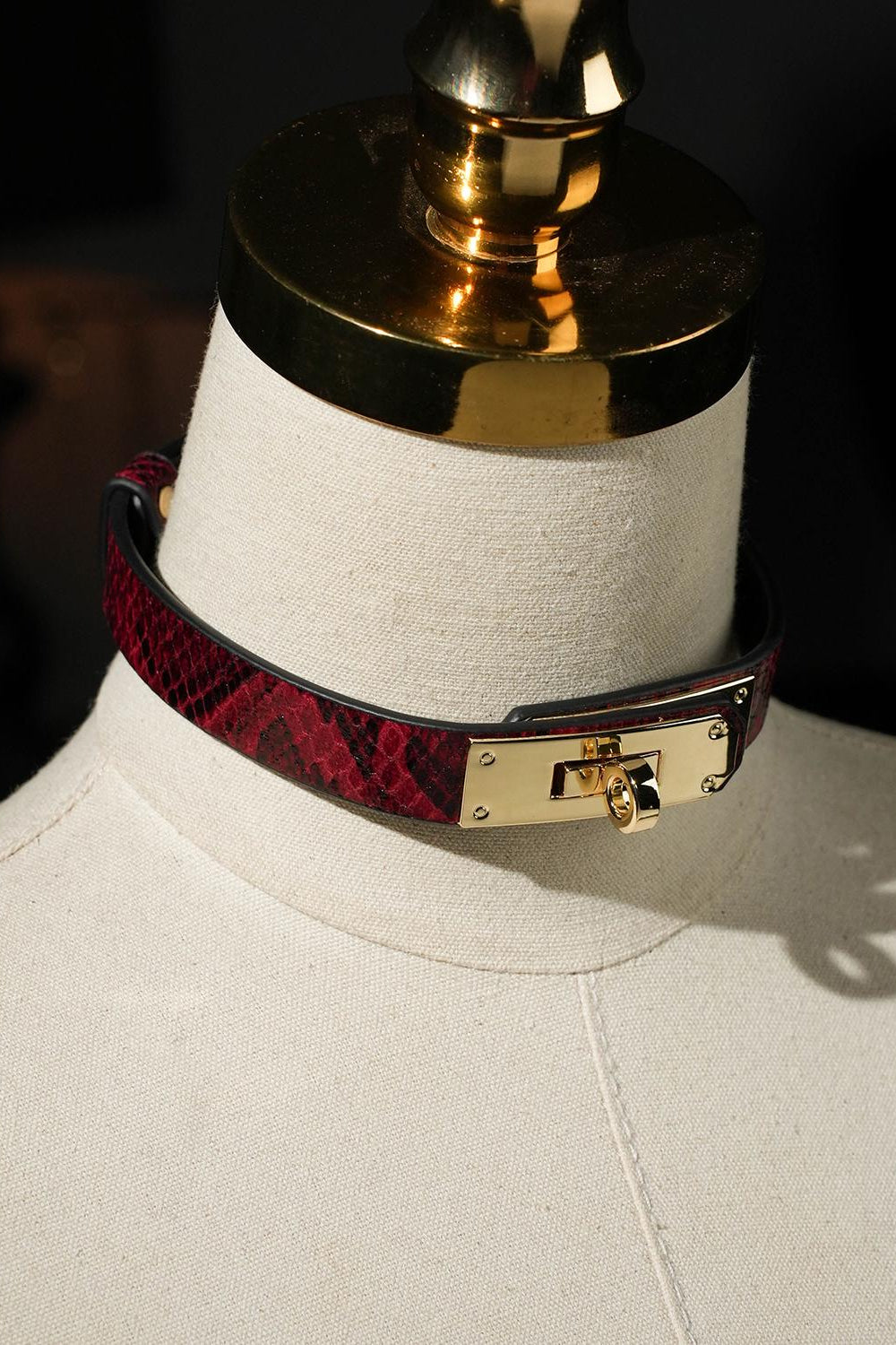 Festival Leather Choker&amp; bracelet