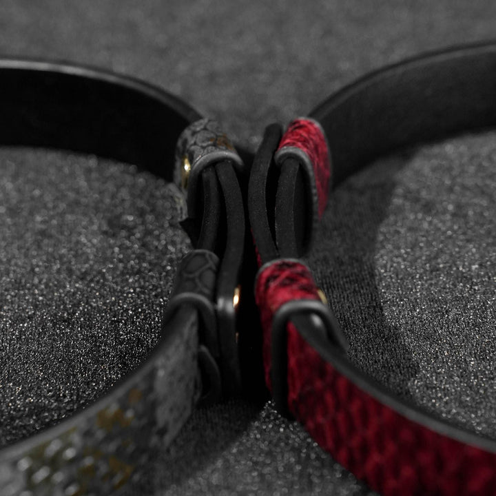 Festival Leather Choker&amp; bracelet