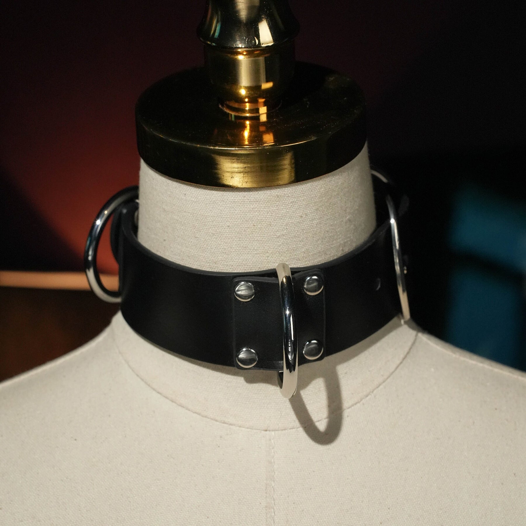 【BLACKPURPLE】25SS★ Void Ring Choker Silver O Ring Choker, Black Velvet Collar Choker, 90s Goth