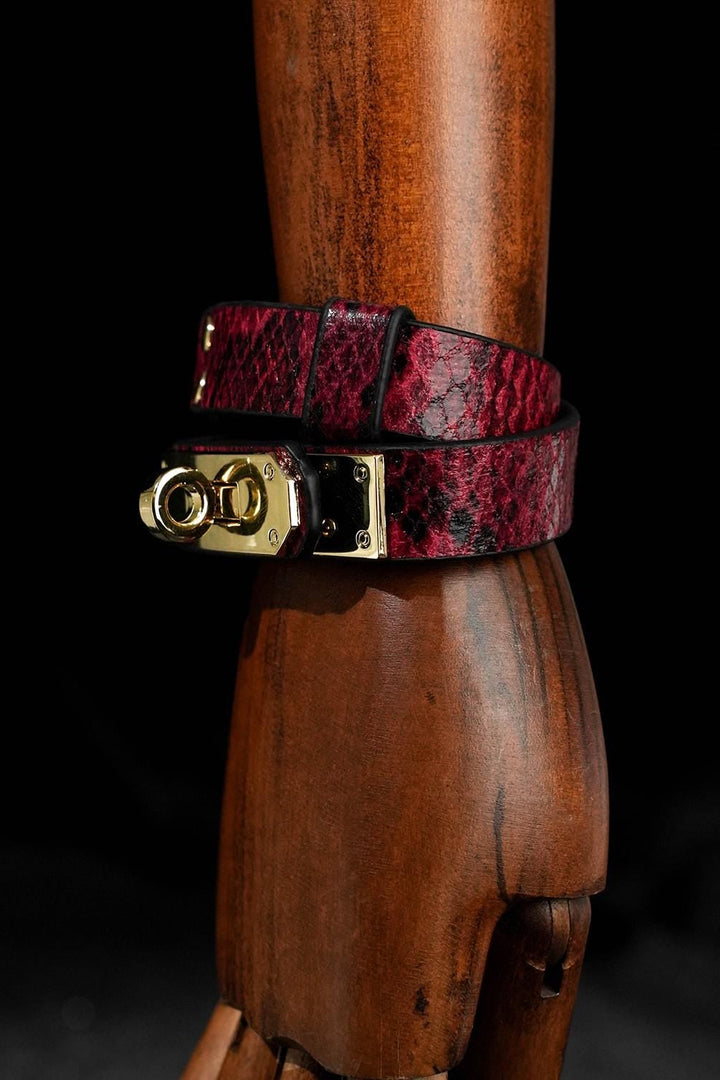 Festival Leather Choker&amp; bracelet