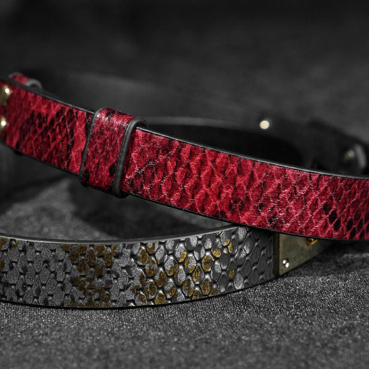 Festival Leather Choker&amp; bracelet