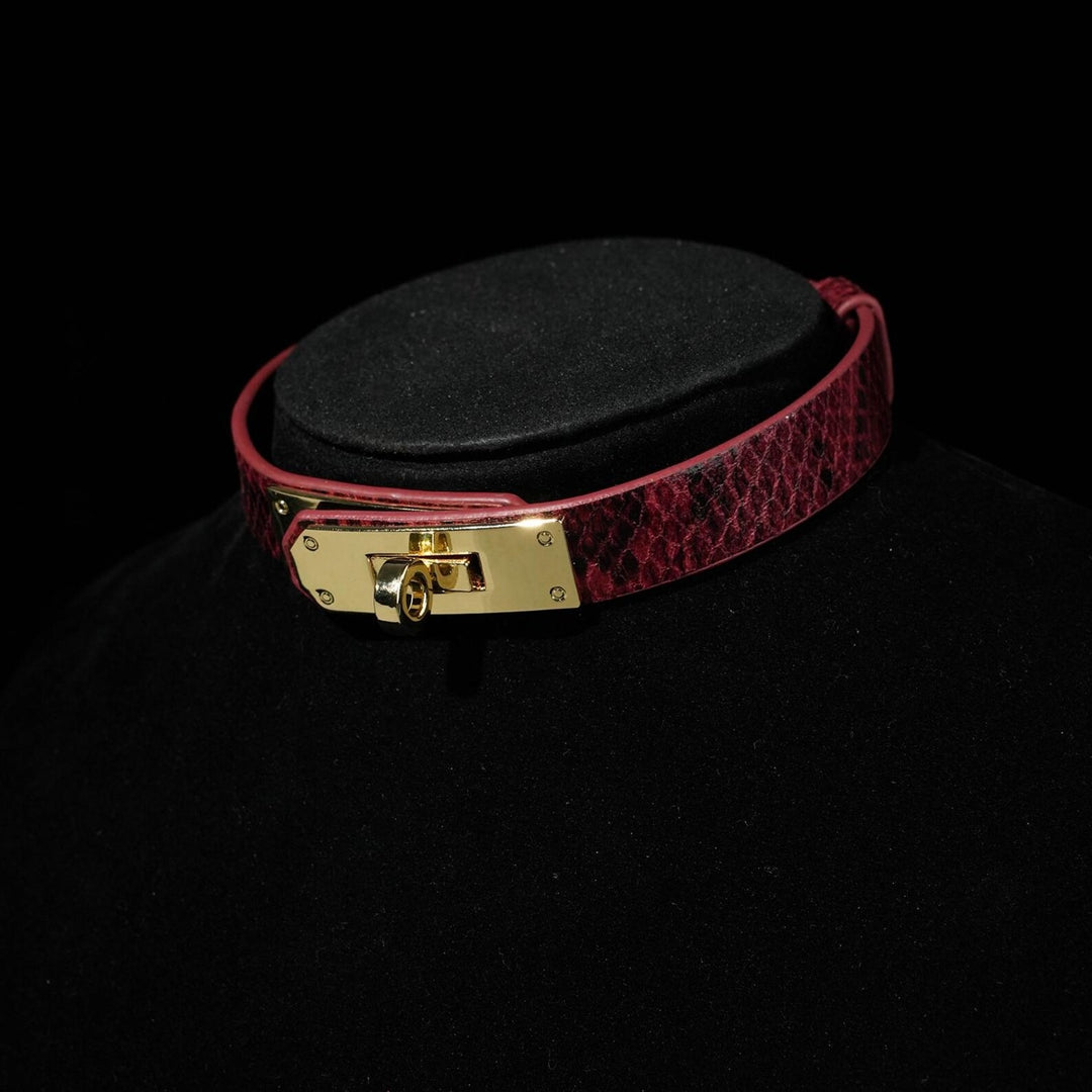 Personalized Vegan Leather Choker