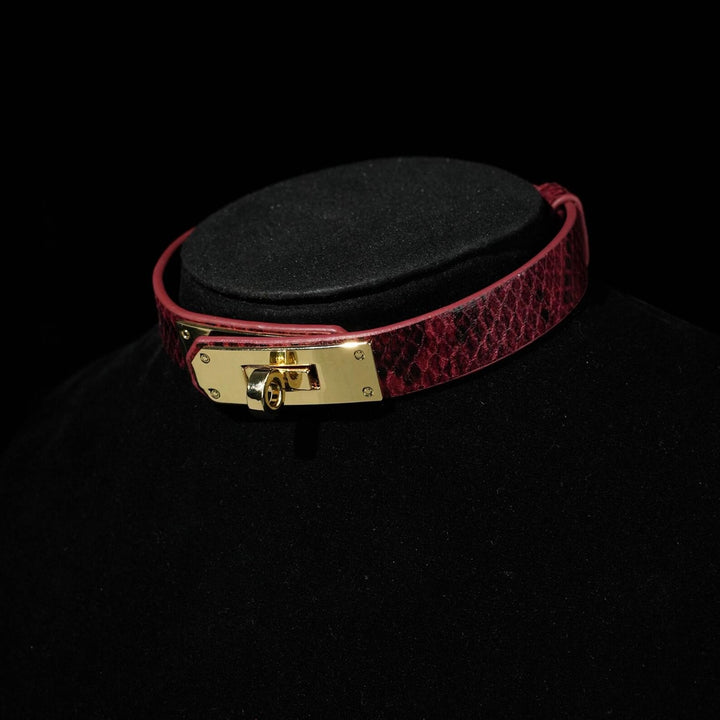 Personalized Vegan Leather Choker