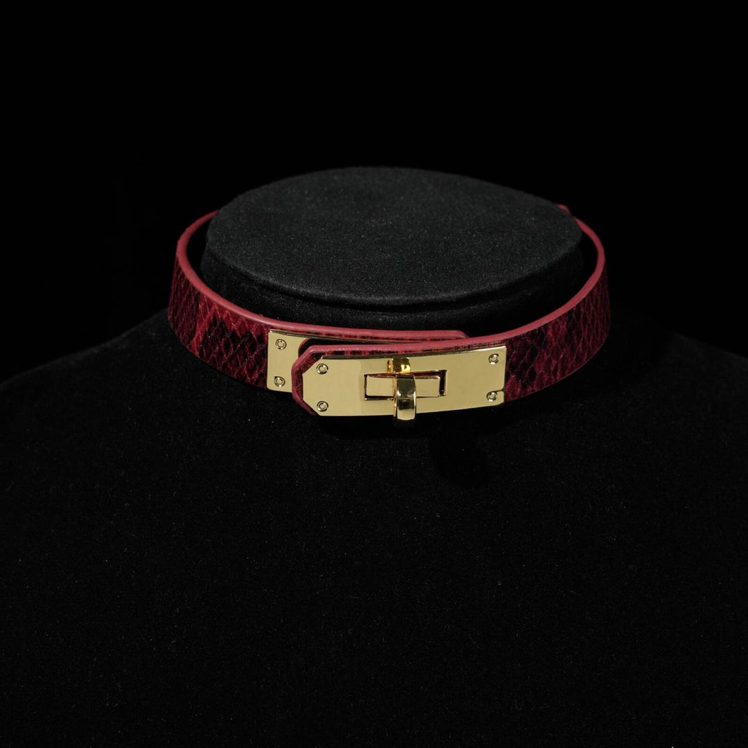 Personalized Vegan Leather Choker