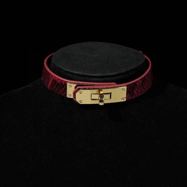 Personalized Vegan Leather Choker
