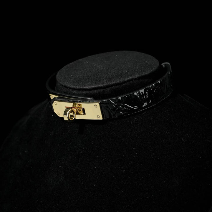 Custom Vegan Leather Choker