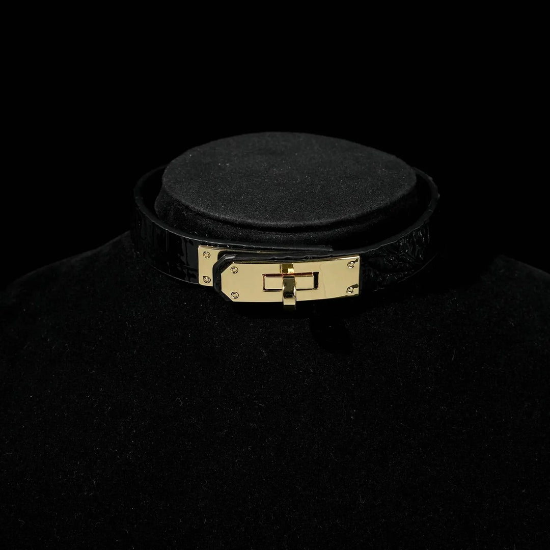 Custom Vegan Leather Choker