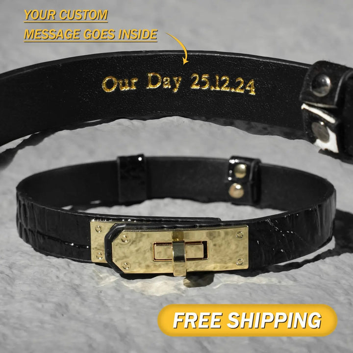 Custom Vegan Leather Choker